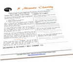 5MC-Vol1-7-Your Top 3 Work Challenges 5 Minute Clarity-Return on Focus