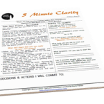 Don't start your next project without 5 Minute Clarity