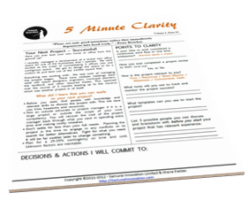 Don't start your next project without 5 Minute Clarity