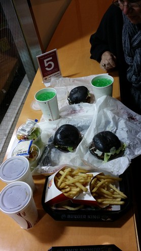 Burger King Black Burger in Tokyo