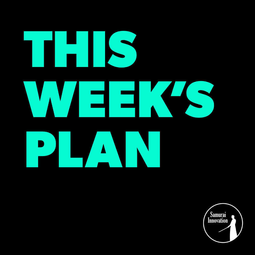 You Need These Elements To Be Productive - This Week's Plan Podcast Show