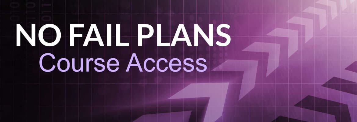 No Fail Plans Header for Thrive Course